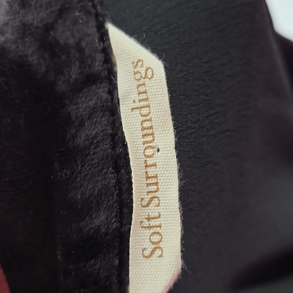 Soft Surroundings Epiphany Maxi Dress Velvet Floral Mixed Panel Rayon Plus SZ 14 - Picture 13 of 17